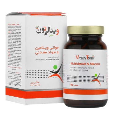 سافت ژل مولتی ویتامین و مینرال ویتالی تون 60 عددی