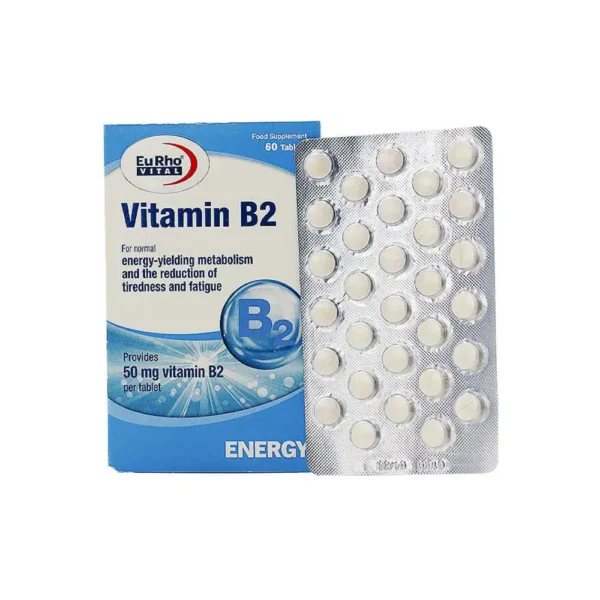 قرص ویتامین ب2 حاوی 500 میکروگرم 60 عددی یوروویتال