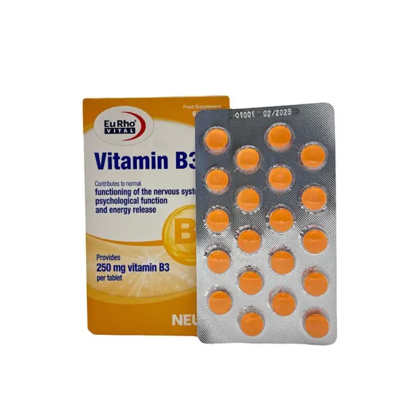 قرص ویتامین ب3 حاوی 500 میکروگرم 60 عددی یوروویتال