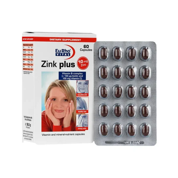 قرص زینک پلاس 10 میلی گرم یوروویتال